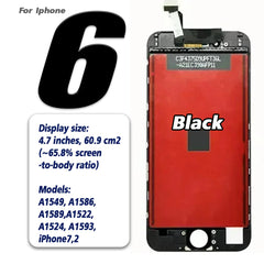 شاشة LCD AAA+ لهاتف iPhone 6 7 8 6s plus 7 8 Plus شاشة بديلة لهاتف iPhone 5 5S 5C 5se شاشة LCD تعمل باللمس ومحول رقمي