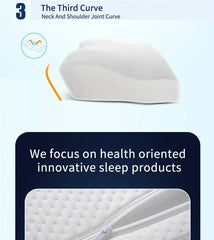 1 pc Memory Foam Bed Orthopedic Pillow Neck Protection Slow Rebound Memory Pillow Butterfly Shaped Health Cervical Neck