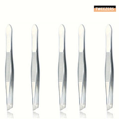 3/5/12Pcs Stainless Steel Tweezers Ingrown Hairs - Precision Tweezers for Fine Hair Remover for Women Eyebrow Tweezers for Wome