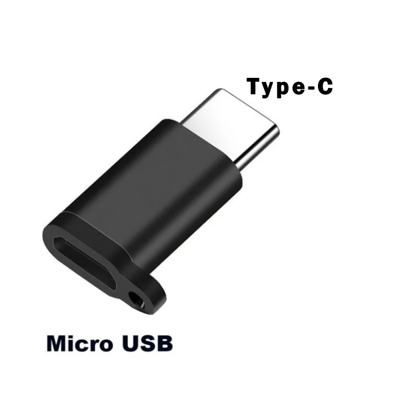 محول USB من النوع C إلى Micro USB أنثى إلى ذكر محولات لـ Xiaomi Samsung كابل بيانات شاحن USB C محول USB C