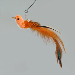 Handfree Bird/Feather Cat Wand with Bell Powerful Suction Cup Interactive Toys for Cats Kitten Hunting Exercise Pet Products