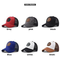 قبعة بيسبول صيفية شبكية للنساء والرجال من ENJOY LIFE مع رقعة حروف Snapback قبعة كاجوال قابلة للتنفس للجنسين قبعات سائقي الشاحنات في الشارع الهيب هوب