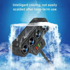 12V/24V Car Cigarette Lighter Adapter New 4-Socket 3.1A Charger Charger USB Car USB+QC3.0+PD3.1A Accessories Port USB 120W