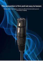 كابل صوت XLR إلى 3.5 مم، ميكروفون، سلك صوت تناظري متوازن، XLR أنثى إلى مقبس AUX 3.5 مم لجهاز الكمبيوتر والهاتف ومكبر الصوت