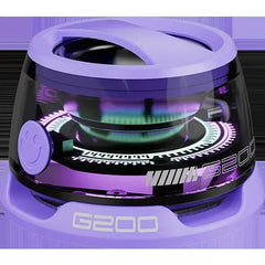 مكبر صوت بلوتوث محمول G200 مزود بإضاءة RGB ومكبر صوت مغناطيسي BT5.3 وصندوق صوت صغير مع إمكانية التشغيل لمدة 7 ساعات وحامل هاتف