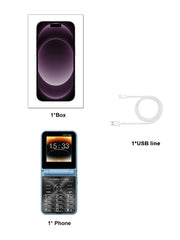 SERVO i16 PRO MAX Flip Mobile Phone 4 SIM Standby Speed Dial Magic Voice Flashlight Call Recording 2G GSM Button Fold Cellphones