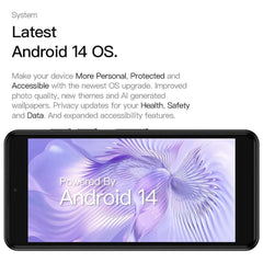 UNIWA Q9 Mini 4G Smartphone Android 14 Unisoc T606 4 Inch qHD 4GB RAM 64GB ROM Mobile Phone 2000mAh Face ID Small Cell Phone