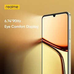 هاتف realme C61 الذكي بطارية 5000 مللي أمبير/ساعة شحن فائق السرعة 15 وات كاميرا 50 ميجابكسل AI شاشة 90 هرتز محرك AI IP54 256 جيجابايت NFC