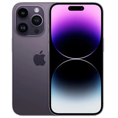 هاتف Apple iPhone 14 Pro مستعمل غير مقفل، ذاكرة وصول عشوائي (RAM) سعة 128 جيجابايت وذاكرة قراءة فقط 256 جيجابايت وذاكرة وصول عشوائي (RAM) سعة 6 جيجابايت، شريحتان eSIM، شريحة واحدة + شريحة واحدة eSIM، شاشة OLED مقاس 6.1 بوصة، معرف الوجه A15 5G