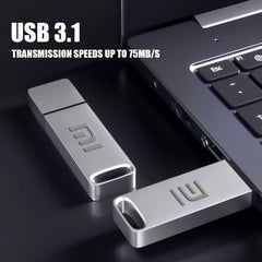 محرك أقراص فلاش USB 3.0 الأصلي من شاومي بسعة 2 تيرابايت وسعة تخزين كبيرة ونقل عالي السرعة وسعة تخزين مقاومة للماء