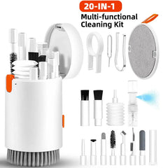20 in 1 Cleaning Kit Computer Keyboard Cleaner Brush Earphones Cleaning Pen Screen Clean Tools Keycap Puller Multifunctional Set