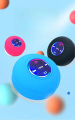 2025 New bathroom waterproof wireless LED suction Cup Mini Bluetooth speaker Portable outdoor sports stereo speakers