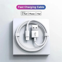 كابل USB أصلي بقوة 30 وات لأجهزة Apple iPhone 14 13 12 11 Pro Max 7 8 Plus XS XR شحن سريع USB C إلى كابل iOS ملحقات شاحن