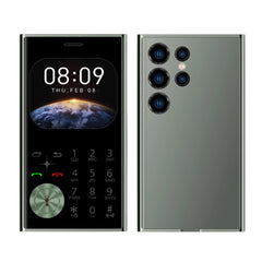 Credit Card Size Mini Phone Unlocked Dual SIM Ultra Thin 2.0" Display Pocket Cellphone Voice Changer Speed Dial Flashlight