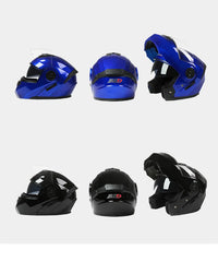 BLD Personalised Motorcycle Full Face Helmet Men Women Fashion Dual Lens Helmets Motocross Racing Modular Flip Up Casco Moto