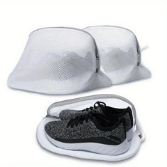 1PC Mesh Laundry Bag Zips Shoe Washing Bag