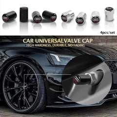 4Pcs Car Styling 3D Aluminum Metal Car Wheel Tire Air Valve Caps Cover For Audi A3 A4 b6 b8 b7 A6 A8 S Line S3 S4 S6 Q3 Q5 Q7 Q8