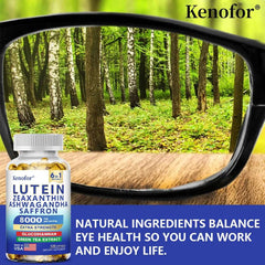 Lutein and Zeaxanthin Supplements, 8000mg Per Serving | Essential Eye Vitamins & Vision Health Dietary Supplement, NON-GMO