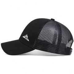 Unisex Mountain Range Embroidery Baseball Net Caps Spring Summer Outdoor Adjustable Casual Hats Dad Hat Sunscreen Hat