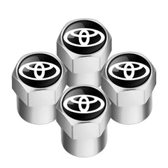 4Pcs/set Alloy Car Tire Valve Stem Air Caps Anti-theft Airtight Cover For Toyota Camry Yaris Hilux Prius Avensis Auris Corolla