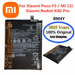 بطارية أصلية BM4Y موديل 2025 لهاتف Mi 11i لهاتف Xiaomi Poco F3 وRedmi K40 Pro وK40Pro، بطاريات بديلة بسعة 4520 مللي أمبير/ساعة