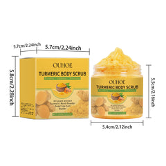 Exfoliating Body Scrub Turmeric Knee Elbow Cuticle Softener Moisturizing Tender Body Cleaning Exfoliator Dead Skin Remover Scrub