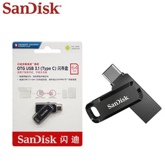 SanDisk Ultra Dual OTG Pen Drive USB 3.2 Type-C Flash Drive 64GB 128GB 256GB 512GB Up to 400Mb/s Memory Flash Disk for iPhone 15
