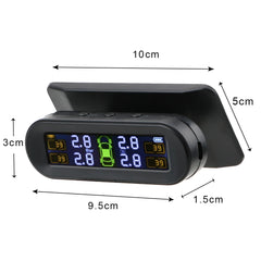 Tire Pressure Monitoring System Temperature Warning New C External Battery Version Sensors Solar TPMS Car Tyre Pressure Monitor