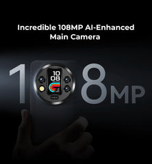 هاتف Oukitel WP200 Pro 5G Modular RuggedPhone القابل للفصل وسماعة الأذن - ساعة ذكية 72 جيجابايت + 1 تيرابايت MTK8200 هاتف ذكي وكاميرا 108 ميجابكسل