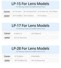 حقيبة عدسات كاميرا جديدة من AMBITFUL، حقيبة برباط، مقاس SML XL، لكاميرا Canon Sony Nikon DSLR، حافظة أسطوانية للعدسات مزودة بخطاف