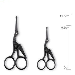 Facial Hair Scissors Rounded Professional Stainless Steel Mustache Nose Hair Beard Eyebrows Eyelashes Trimming Clippers