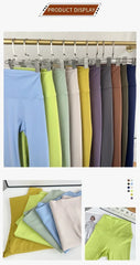 Hot Sale Fitness Female Leggings Running Pants Naked feeling Leggings High Waist Push Up Sport Women Fitness Running Yoga Pants