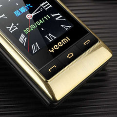 Yeemi G10-C 2G GSM Dual SIM Dual Screen Flip Feature Phone Big Fronts For Elder 2.8 inch FM Mp3/Mp4 Bluetooth Cheap Cellphone