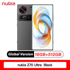 النسخة العالمية الأصلية الجديدة Nubia Z70 Ultra NX733J Snapdragon8 Elite شاشة 1.5K HD عدسة 35 مم 50 ميجابكسل * 2 + 64 ميجابكسل 6150 مللي أمبير 80 واط IP69 NFC
