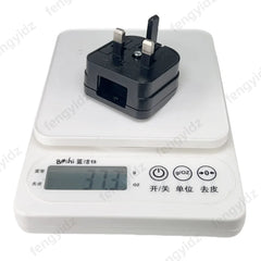 High Quality UK Converter With Fuse, US/Janpan/China 2 Flat Parallel Pin Plug To Singapore Malaysia Hongkong Socket Power Adapte