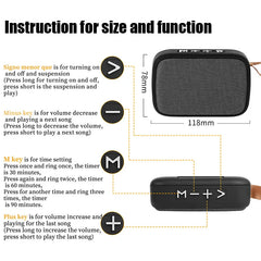 2024 TWS Bluetooth Speakers Portable Outdoor Oxford Loudspeaker Wireless Column 3D Stereo Music Player Surround Hifi Sound Box