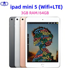 جهاز Apple iPad mini5 الأصلي 2019 غير مقفل واي فاي+LTE 64 جيجابايت A12 Bionic Retina iOS 96% جهاز لوحي جديد