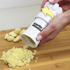 أداة مطبخ متعددة الوظائف من Garlic Master، عجلة تقطيع الثوم، أسطوانة مفرمة الثوم، مطحنة الثوم اليدوية من Kitchen Aid