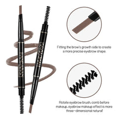 Double-Ended 5 Colors Eyebrow Pencil Natural Non-fading Waterproof Long-Lasting Filling And Outlining Eyebrow