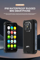 SERVO TANK500 IP68 هاتف ذكي صغير مقاوم للماء 4G LTE Android 12 RAM 6GB ROM 128GB PTT Network Intercom هواتف ذكية صغيرة متينة