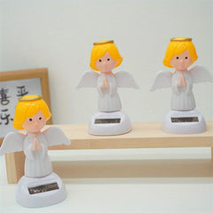 1PC Angel Solar Car Decoration Solar Dancing Figures for Car Dancing Dolls Swinging Animated Bobble Dancer Car Decor