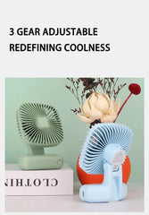 Desktop Desktop Small Fan Mini Handheld Usb Three Speed Cool Air Car Home Office Portable Quiet Outdoor Simple Portable Summer