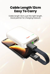 Olaf 60W USB Type C to Type C Cable Data Short Cable For iPhone 15 16 Samsung Xiaomi Fast Charging USB C to ios Cable Keychain