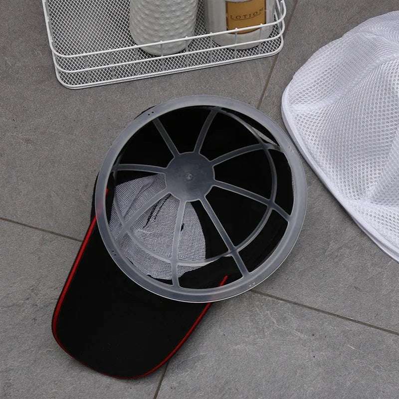 Washing Machine Hat Wash Protector Cap Cleaner Laundry Bag Small Clothes Wash Bag Anti-Deformation Mesh Organizer Zip Bags