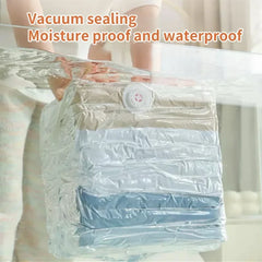 Vacuum Storage Bags No Need Pump Large Plastic Storage Bags for Storing Clothes blankets Compression Empty Bag Travel Accessorie