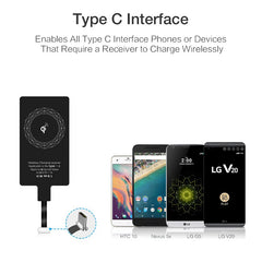 Wireless Charger Receiver Phone Charger Coil USB-C For iPhone 5 5s 6 6s 7 7 Plus Xiaomi Samsung Micro USB Type C Fast Receptor