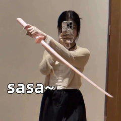 3D Printed Gravity Straight Out Telescopic Samurai Stress Relief Toys Stretchable Cos Props Creative Folding Katana Funny Gifts