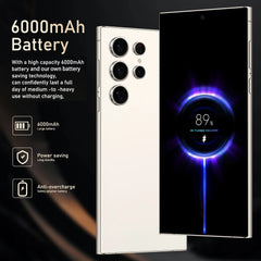 S24 Pro، هاتف ذكي يعمل بنظام أندرويد، شاشة 6.8 بوصة، ذاكرة وصول عشوائي (RAM) سعة 8 جيجابايت، ذاكرة قراءة فقط (ROM) سعة 256 جيجابايت، ثنائي الشريحة، هاتف محمول، متجر Google Play، كاميرا 24+48 ميجابكسل، 6000 مللي أمبير/ساعة، هواتف محمولة