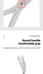 Eyebrow Scissors For Men And Women Makeup Tools One Metal Texture With Comb Eyebrow Razor Beauty Scissors Stainless Steel