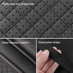 BLALION Leather Car Armrest Box Pad Memory Foam Center Console Arm Rest Protector Cover with Storage Pocket Elbow Rest Cushion